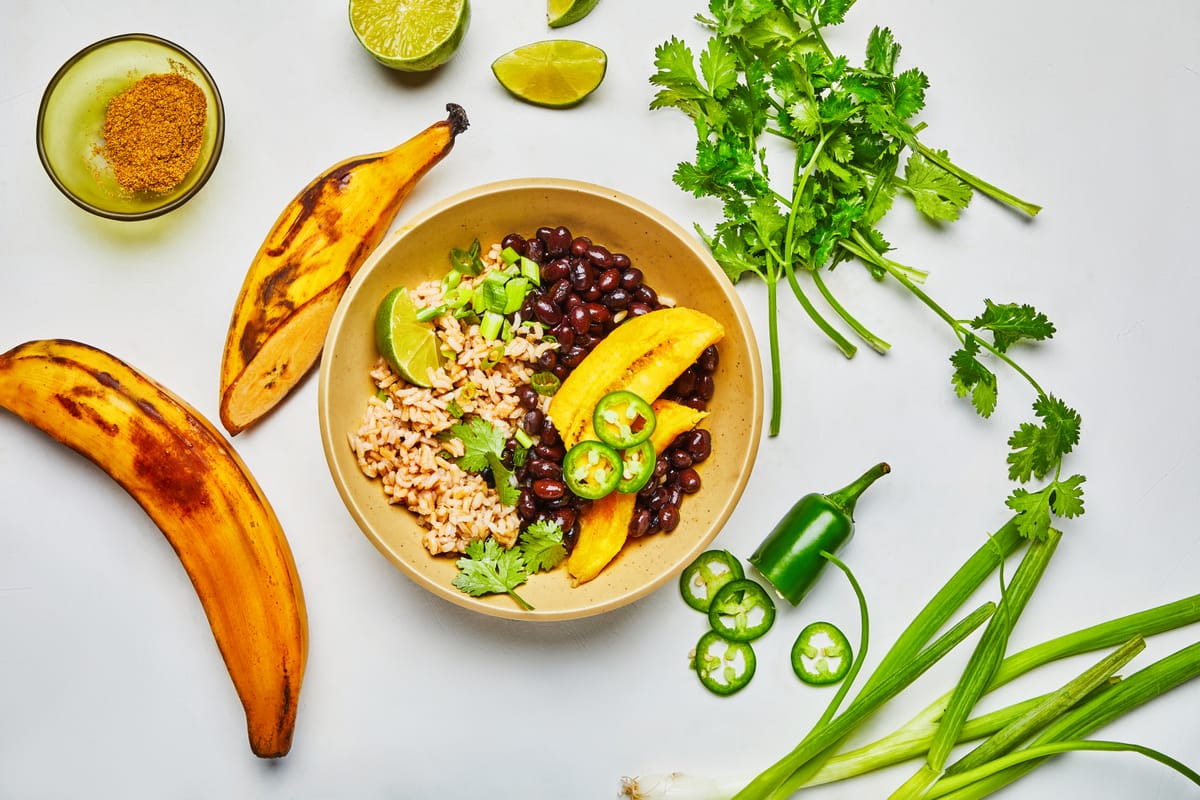 Splendid Recipe: Black Bean & Plantain Grain Bowl